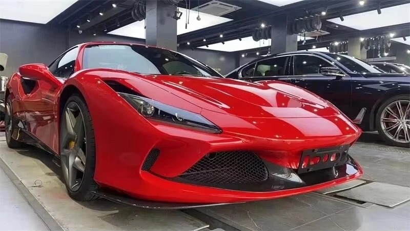 Car Kit for  F8 Modified OEM Style Carbon Fiber Front Lip Front Trim Side Skirt Rear Lip Tail Wing